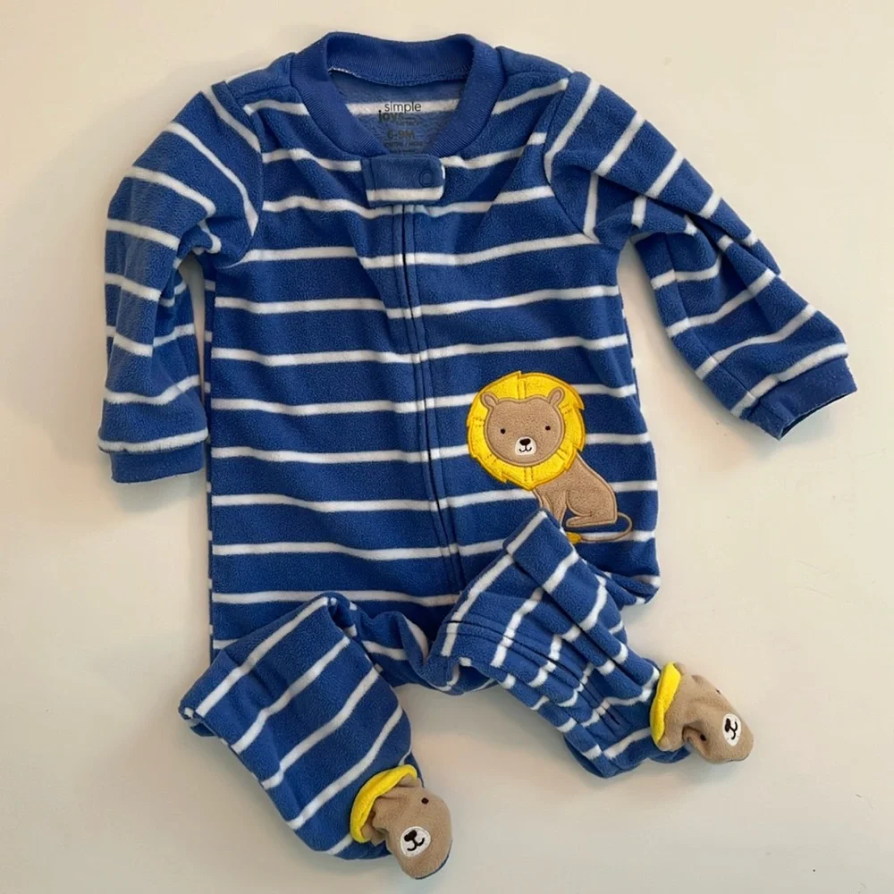 LOT! GUC! 7 Pairs of 6-9M Boys Pajamas PJs